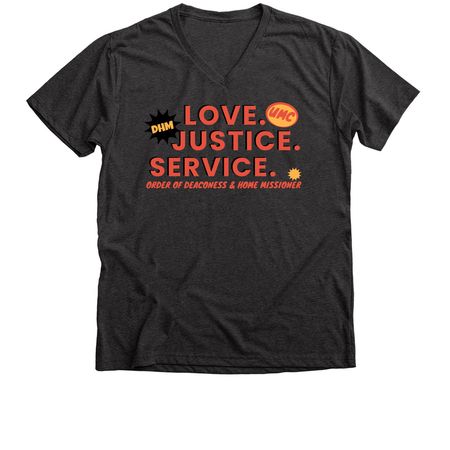 Moving for the Movement 2026, a Dark Grey Heather Premium V-Neck Tee