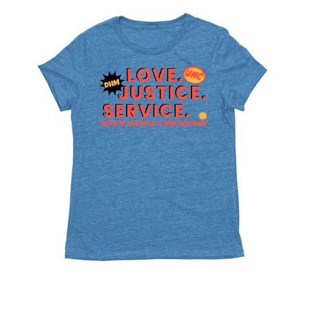 Moving for the Movement 2026, a Azure Blue Allmade Eco Triblend Women?s Tee