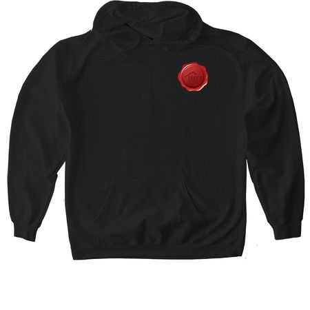 HUT Logo, a Black Gildan Softstyle Pullover Hoodie