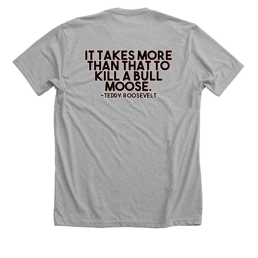 #BIGMATTSCOMEBACK, a Athletic Heather Premium Unisex Tee (back-view)