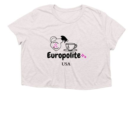 In Our Freedom Era, a Heather Dust Women?s Flowy Cropped Tee