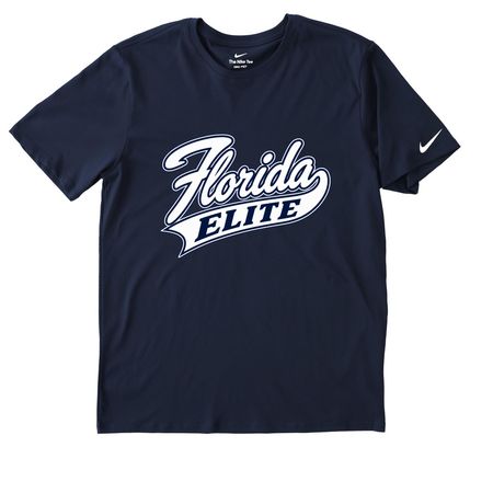 Florida Elite Traditional - Performance Styles, a College Navy Nike Dri-FIT Jersey Blend Performance Tee