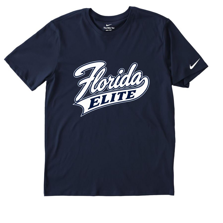 Florida Elite Traditional - Performance Styles, a College Navy Nike Dri-FIT Jersey Blend Performance Tee