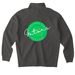 Vintage gator hoodie (dark), a Asphalt Midweight Quarter Zip Pullover (back-view)