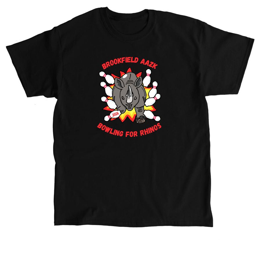 Bowling for Rhinos, a Black Classic Unisex Tee