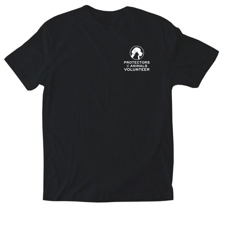 Protectors of Animals, a Black Softstyle Cotton Tee