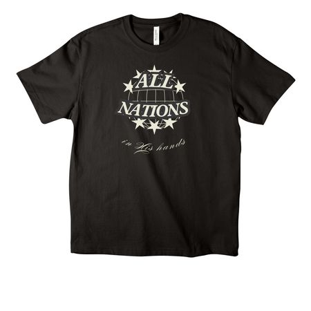 All Nations, a Black Unisex Heavyweight Tee