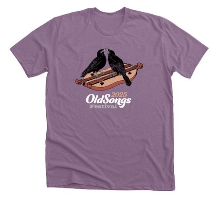 2025 Old Songs Festival&nbsp;T-shirt, a Heather Purple Premium Unisex Tee