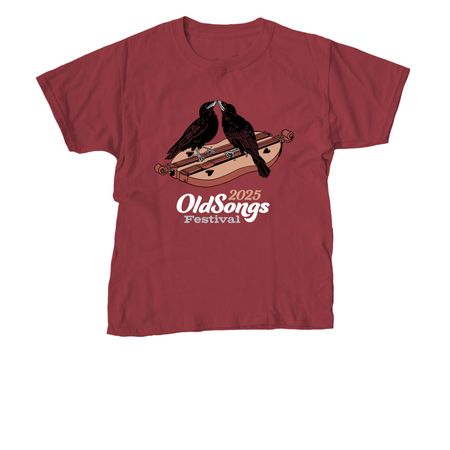 2025 Old Songs Festival&nbsp;T-shirt, a Cardinal Red Youth Unisex Tee