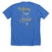 Sparkle?Sass?Shine, a Heather True Royal Premium Unisex Tee (back-view)