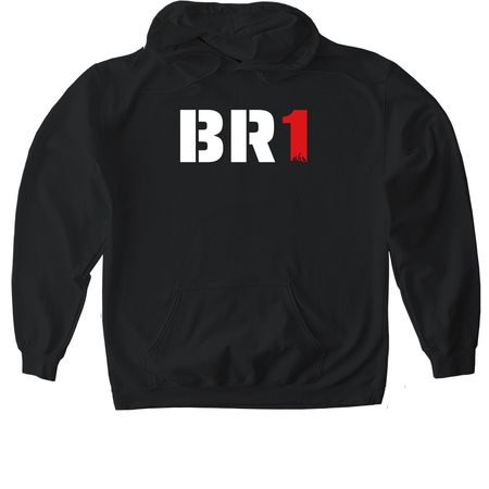 BR1 Standard Issue, a Black Gildan Softstyle Pullover Hoodie