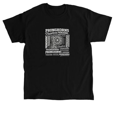 Tops - Square Cheetah Pronghorn, a Black Classic Unisex Tee