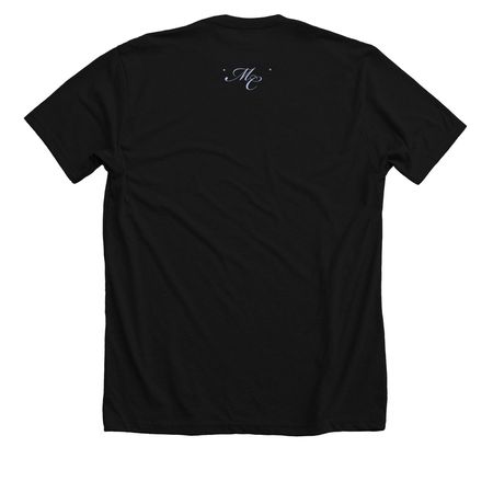Kuriosities, a Solid Black Blend Premium Unisex Tee (back-view)