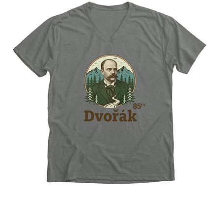 Oshkosh Symphony Orchestra - 85th Season, a Deep Heather Premium V-Neck Tee