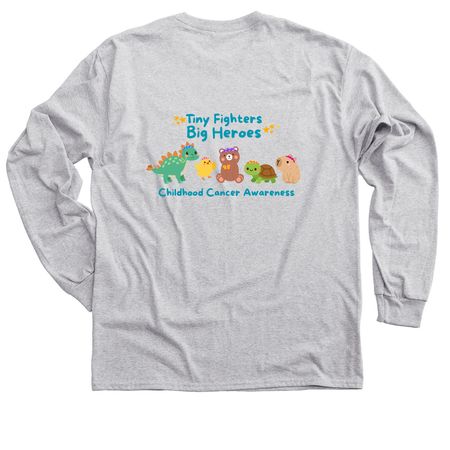 Tiny Fighters, Big Heroes, a Sport Grey Classic Long Sleeve Tee