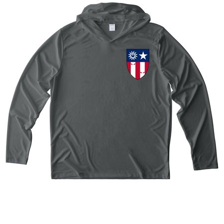 Ghosts Active Collection, a Dark Smoke Grey UV Performance Long Sleeve Hoodie