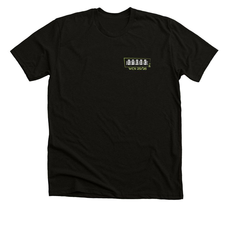 Beetlejuice Jr. Crew Shirts, a Solid Black Blend Premium Unisex Tee