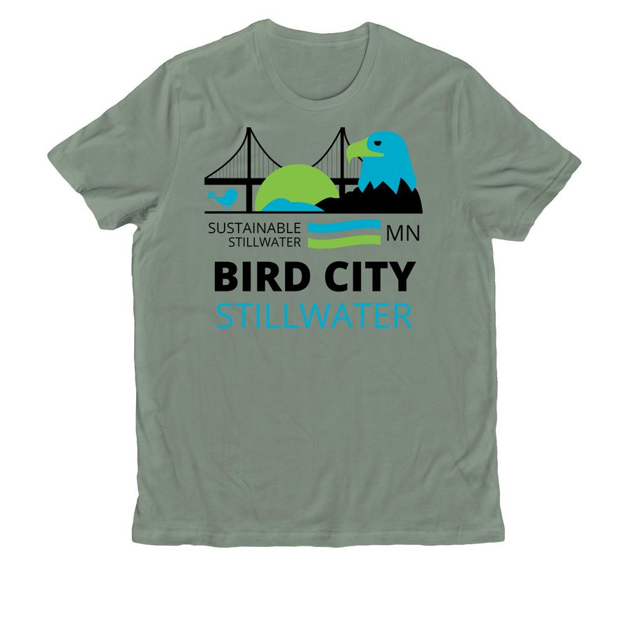 Bird City Stillwater - Shirts, a Matcha Green Allmade Organic Cotton Unisex Tee