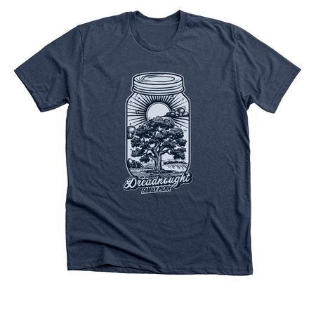 DFP 26 Blue, a Heather Navy Premium Unisex Tee