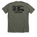 Horses Are Expensive, a Heather Military Green Premium Unisex Tee (back-view)