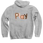 The Tot Loft, a Sport Grey Pullover Hoodie (back-view)