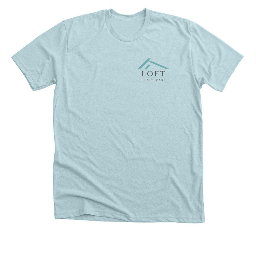 The loft-Canton, a Heather Ice Blue Premium Unisex Tee