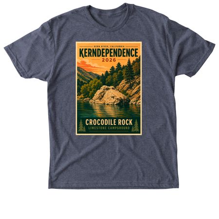 Kerndependence 2026 Poster Tee, a Vintage Navy Triblend Unisex Tee
