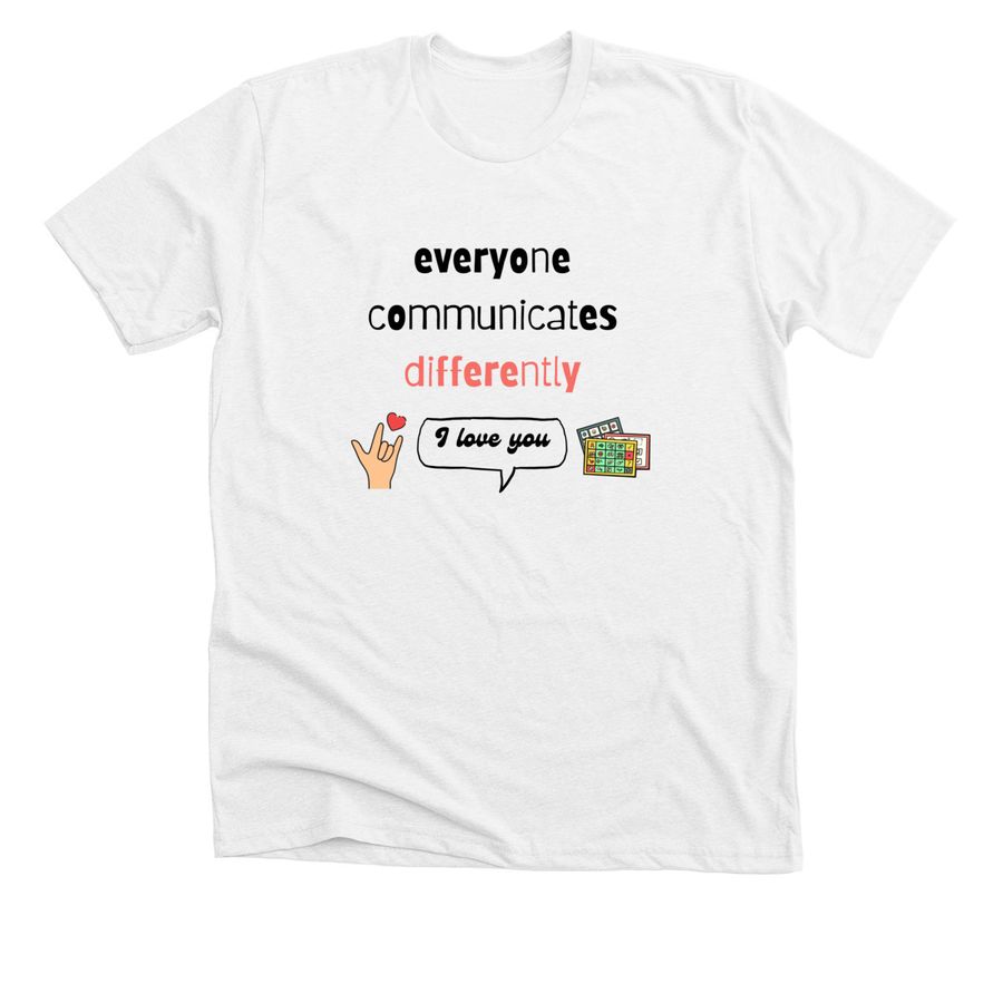 Love needs no words, a Solid White Blend Premium Unisex Tee