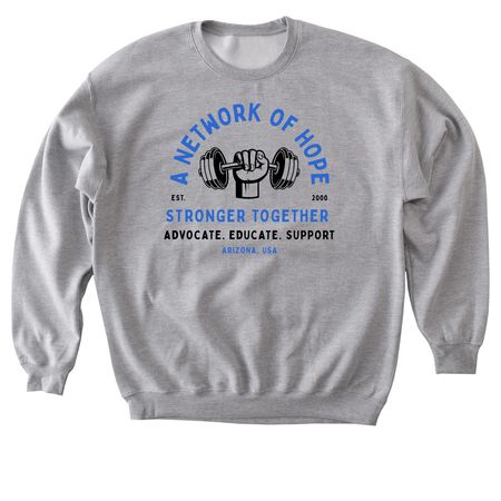 A Network of Hope, a Sport Grey Softstyle Crewneck Sweatshirt
