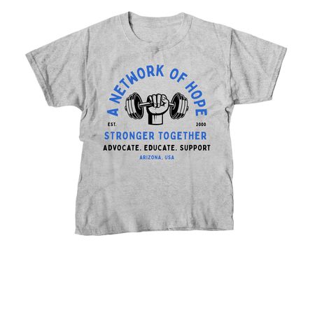 A Network of Hope, a Sport Grey Youth Unisex Tee