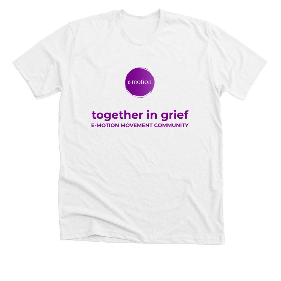 E-Motion Movement Community T-Shirt, a Solid White Blend Premium Unisex Tee