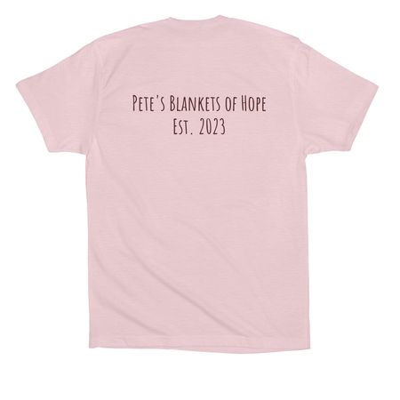Love Language., a Soft Pink Premium Cotton Tee (back-view)