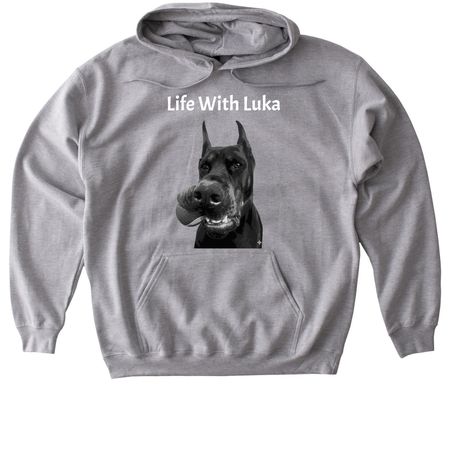 Life with Luka Official Gear!, a Sport Grey Gildan Softstyle Pullover Hoodie