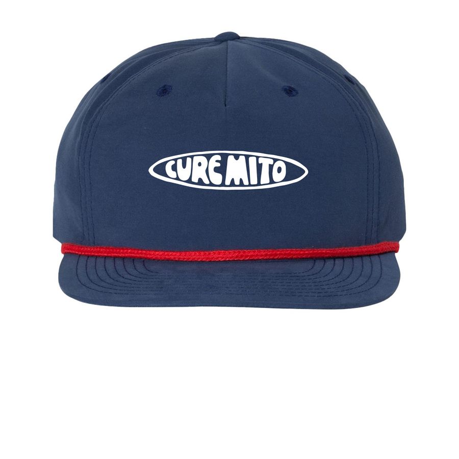 One Shot to Live - Hat, a Navy/ Red Printed Umpqua Snapback Cap