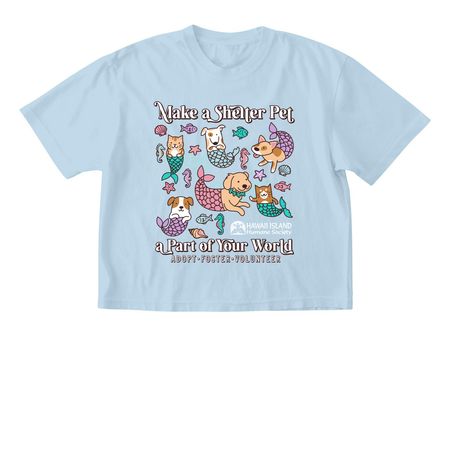 Make a Shelter Pet a Part of Your World!, a Chambray Comfort Colors Boxy Tee
