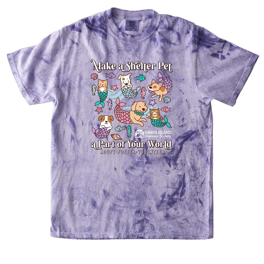 Make a Shelter Pet a Part of Your World!, a Amethyst Comfort Colors Colorblast Tee