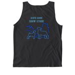 4-H Club Lamb, a Black Comfort Colors Tank Top (back-view)