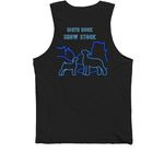 4-H Club Lamb, a Black Premium Cotton Tank (back-view)
