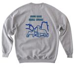 4-H Club Lamb, a Sport Grey Softstyle Crewneck Sweatshirt (back-view)