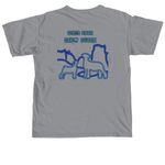 4-H Club Lamb, a Granite Comfort Colors Unisex Tee (back-view)