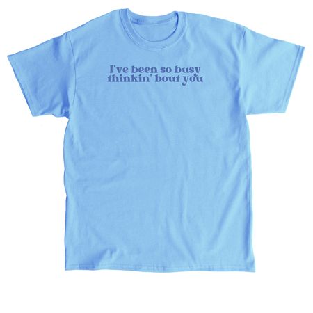 think about Tops, a Carolina Blue Classic Unisex Tee