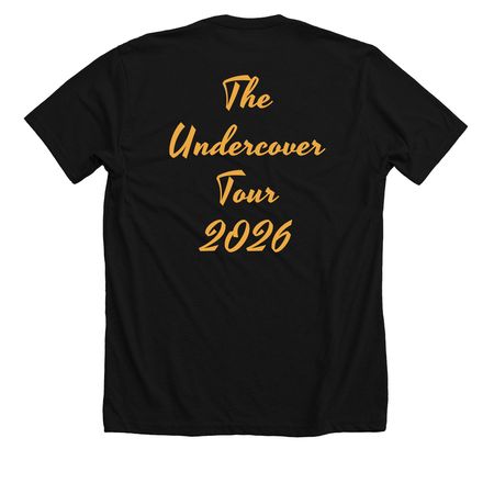 STEPHEN PEARCY of RATT Tour &nbsp;Tee Undercover&nbsp;, a Solid Black Blend Premium Unisex Tee (back-view)
