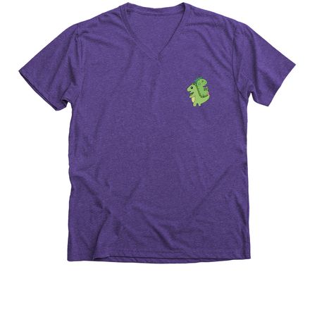 Pocket Dino&nbsp;for Juan ??, a Purple Rush Premium V-Neck Tee