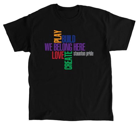 Staunton Pride 2025-3, a Black Classic Unisex Tee