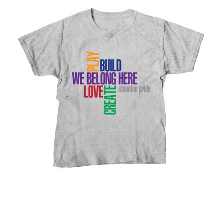 Staunton Pride 2025-3, a Sport Grey Youth Unisex Tee