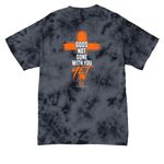 Leukemia awareness&nbsp;, a Black Crystal Tie Dye Tee (back-view)