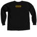 The Blonde Tee ll, a Black Comfort Colors Long Sleeve Tee (back-view)