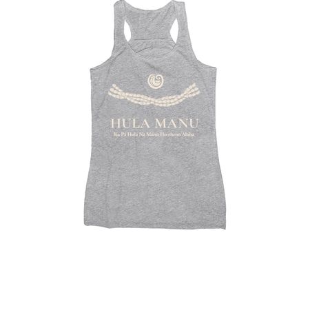 Hula Manu Tank Top, a Athletic Heather Women's Racerback