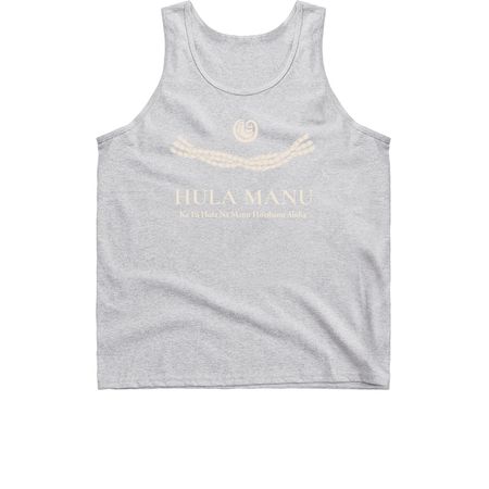 Hula Manu Tank Top, a Sport Grey Classic Unisex Tank Top