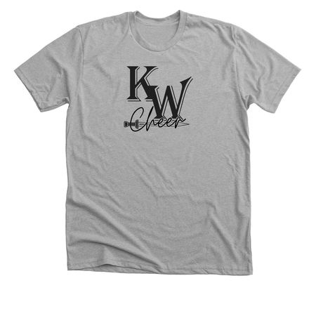 KW CHEER, a Athletic Heather Premium Unisex Tee